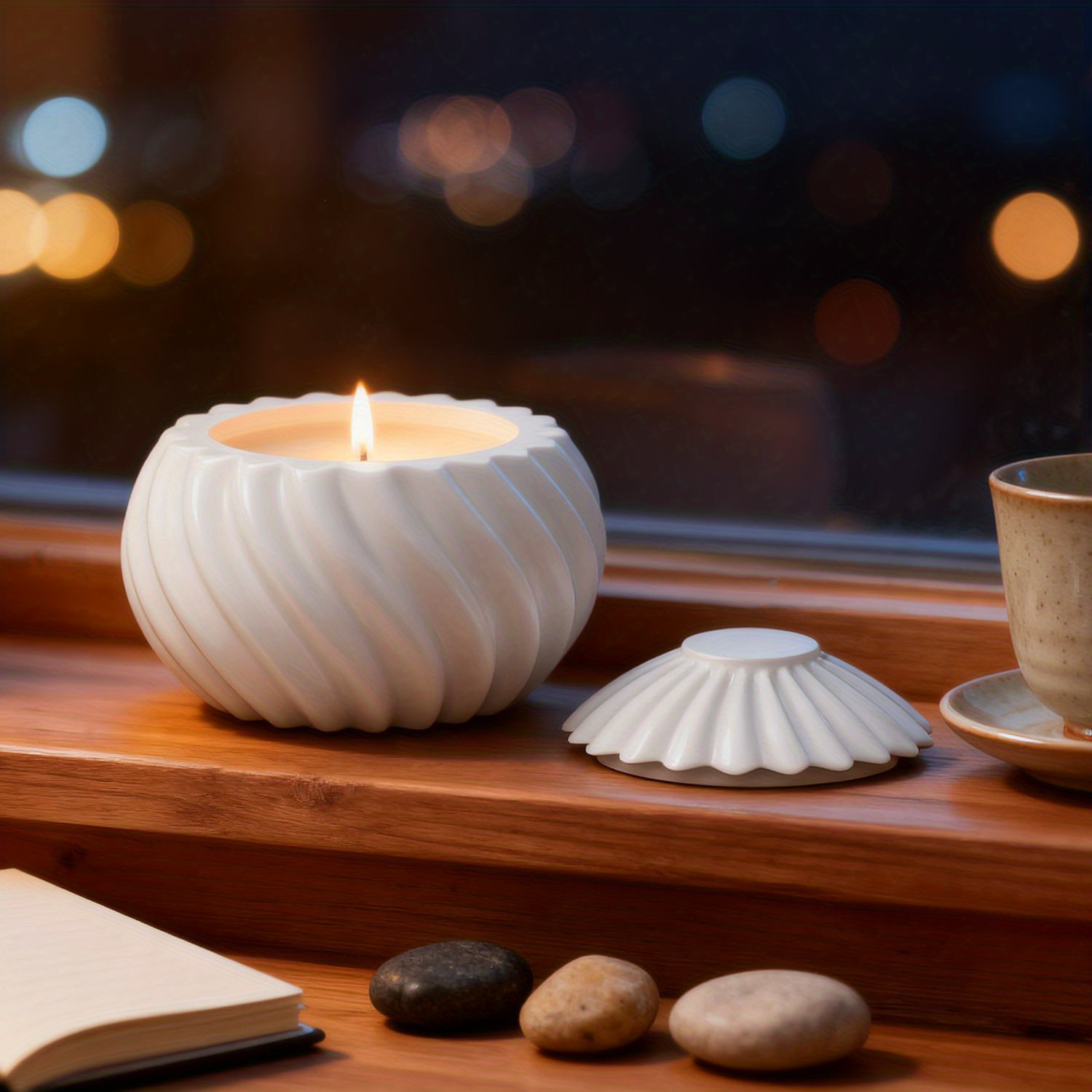 DIY Spiral Pearlescent Candle  - Candle Making Moulds recension och pris