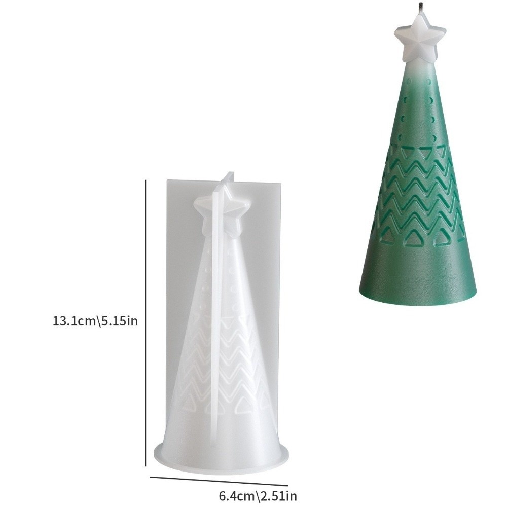 New Silicone Christmas Cone Ca - Candle Making Kit Xmas recension och pris