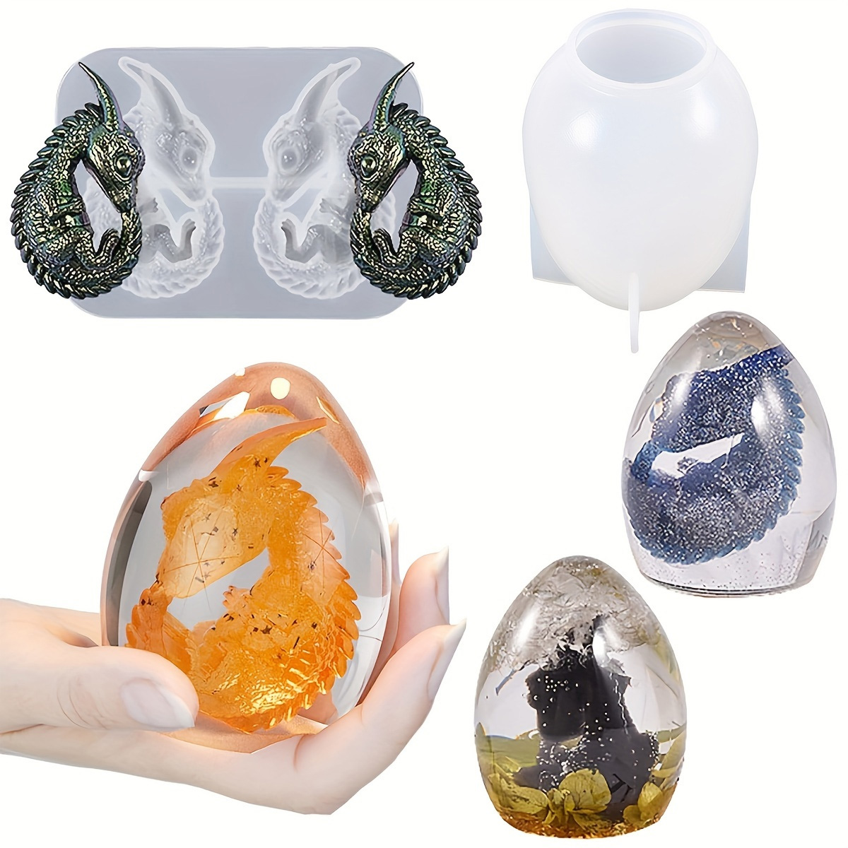 Silicone Dragon Egg Molds, 2-P - Candle Making Kits recension och pris