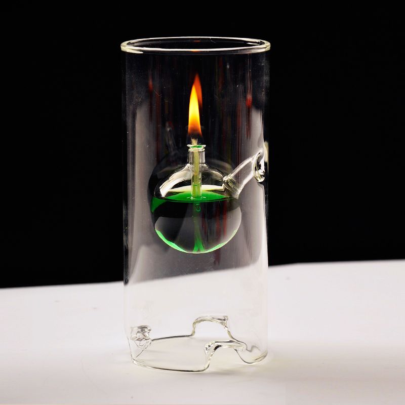 Romantic Glass Oil Lamp Transp - Candle Making Glass recension och pris