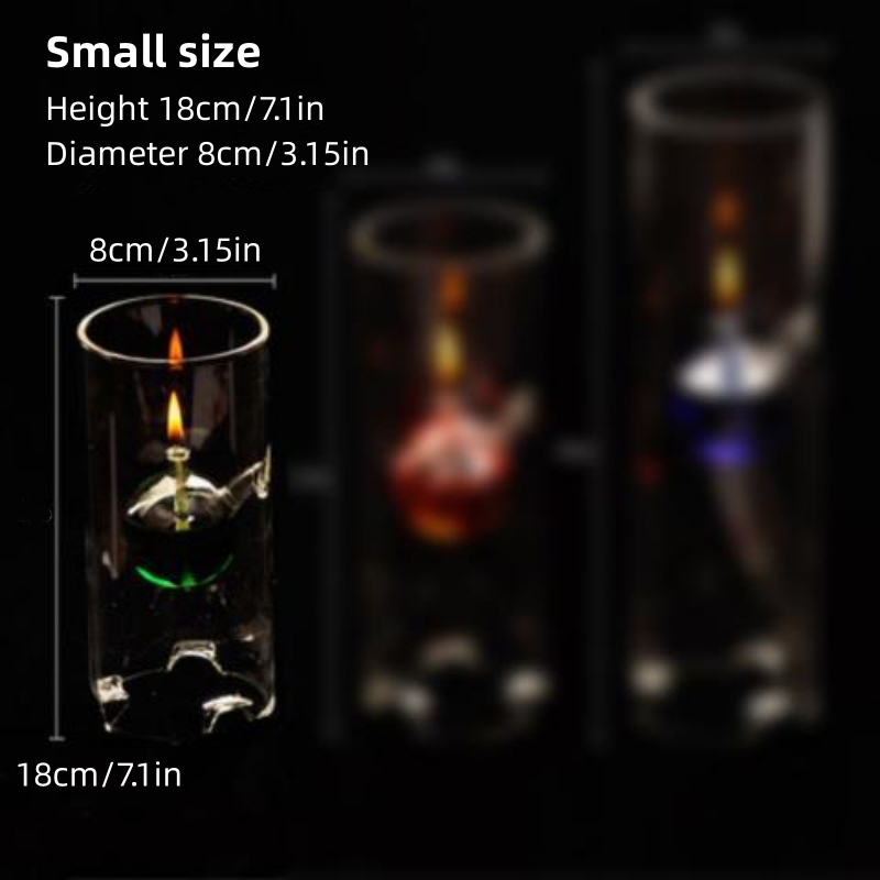 Romantic Glass Oil Lamp Transp - Candle Making Glass recension och pris
