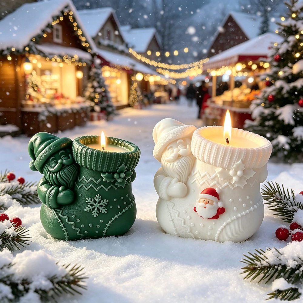 Santa Sock Silicone Candle Mol - Candle Making Kits recension och pris