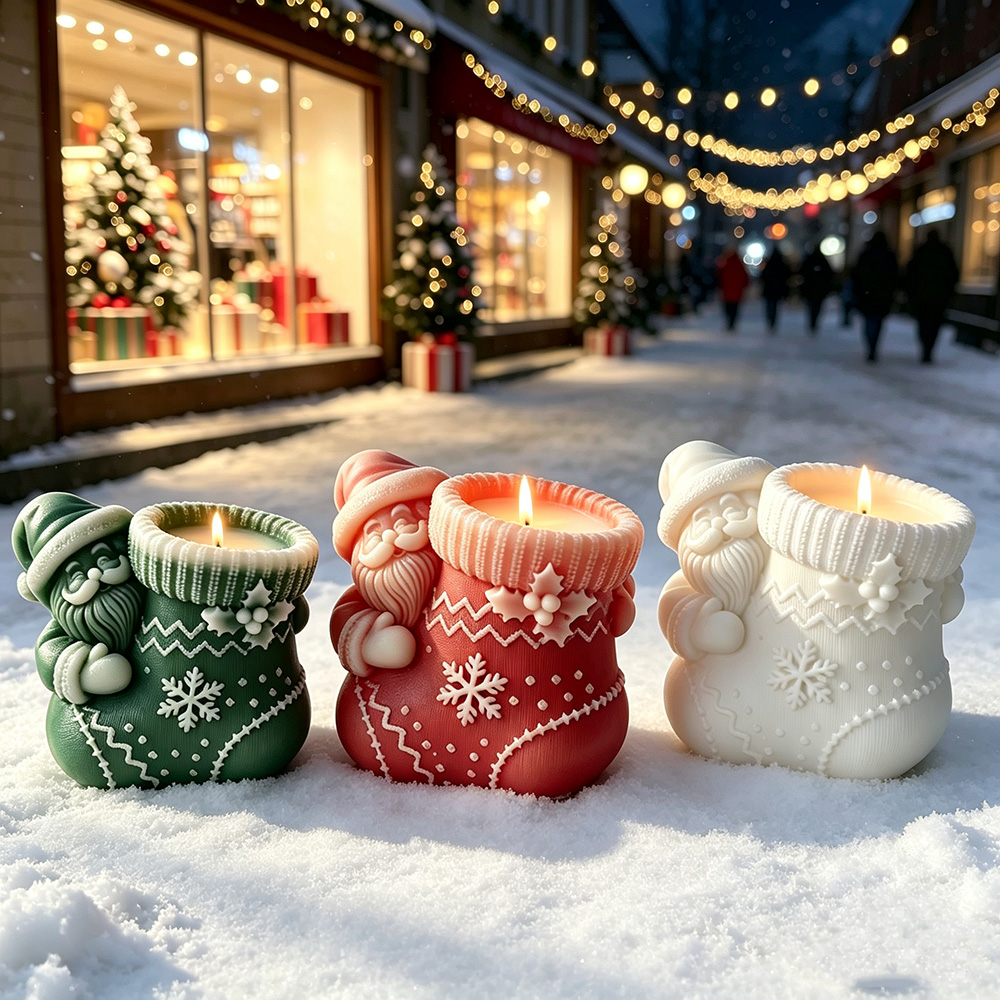 Santa Sock Silicone Candle Mol - Candle Making Kits recension och pris