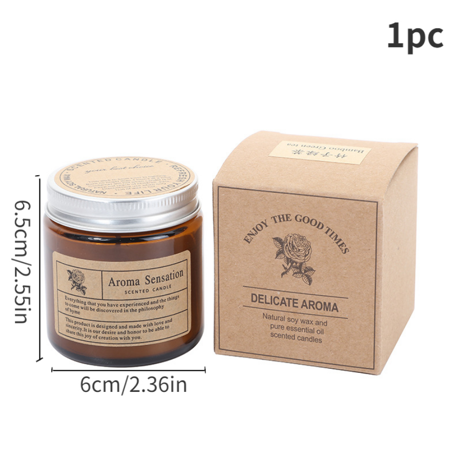 1pc Brown Glass Cup Aromathera - Candle Making Glass recension och pris