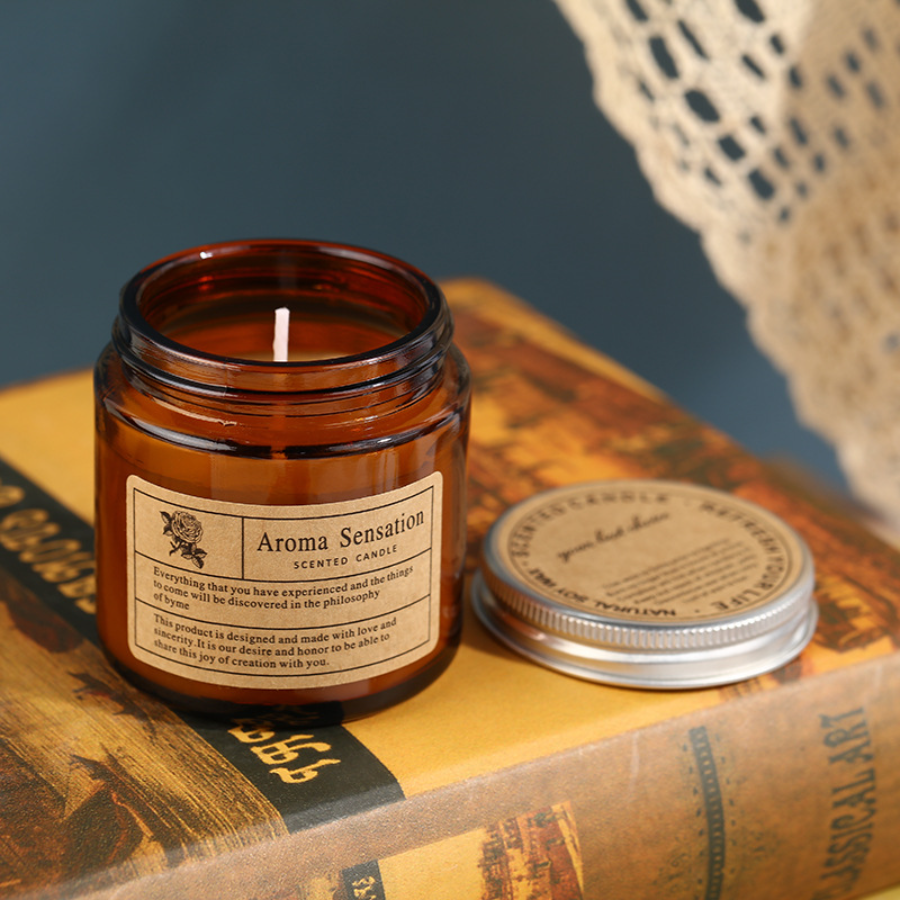 1pc Brown Glass Cup Aromathera - Candle Making Glass recension och pris