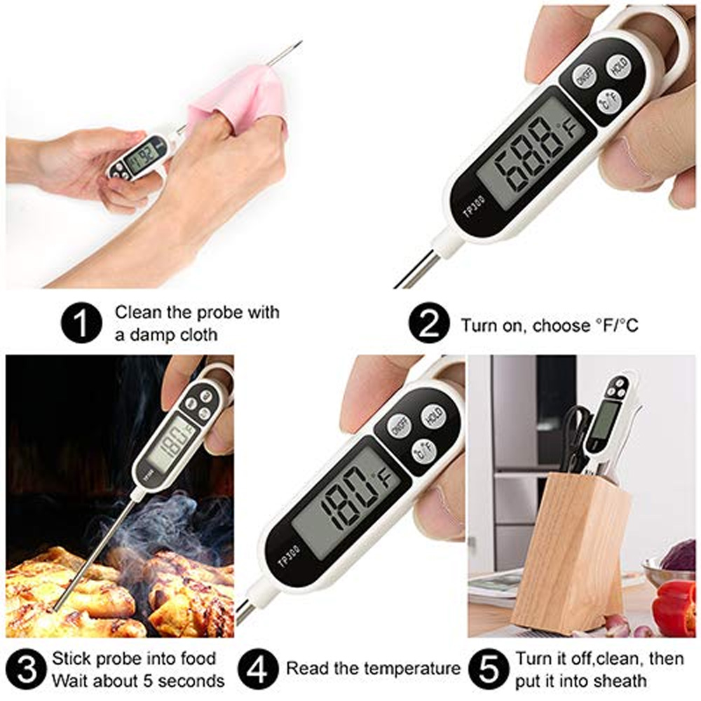 1pcs Digital Meat Food Thermom - Candle Making Thermometer recension och pris