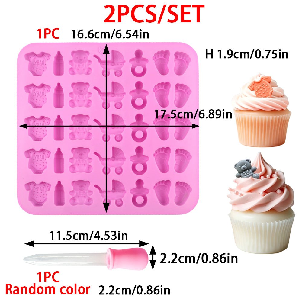 2pcs Silicone Mold Set 35-Cavi - Candle Making Soy Wax recension och pris
