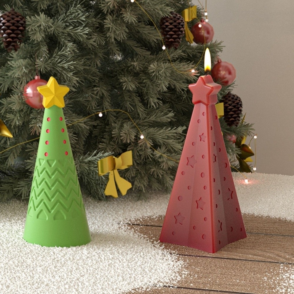 New Silicone Christmas Cone Ca - Candle Making Kit Xmas recension och pris