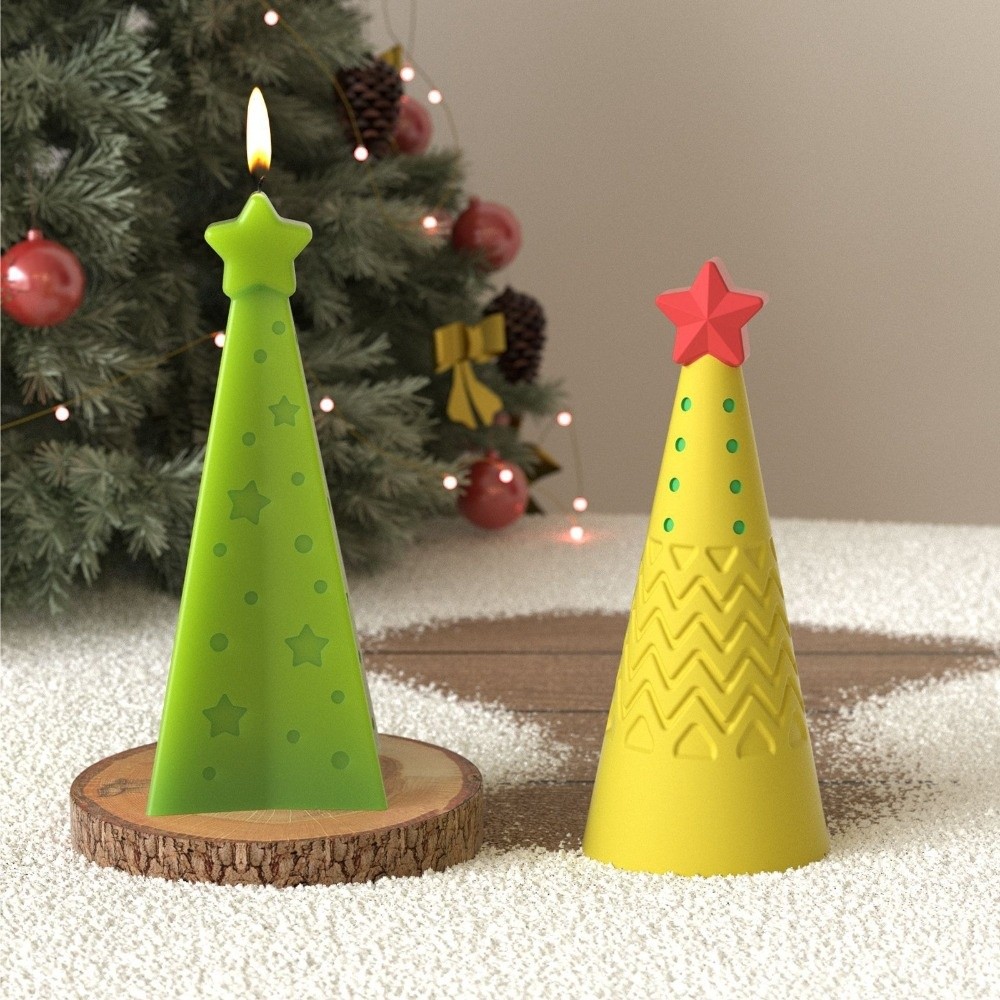 Silicone Christmas Cone Candle - Candle Making Kit Xmas recension och pris
