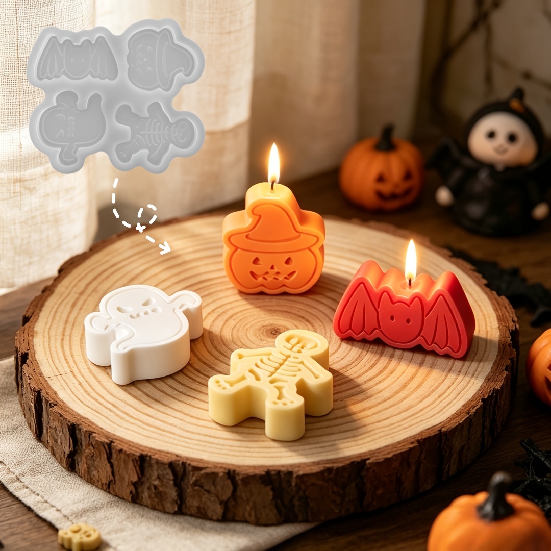 4-cavity silicone resin mold s - Candle Making Moulds recension och pris
