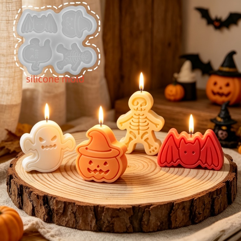 4-cavity silicone resin mold s - Candle Making Moulds recension och pris