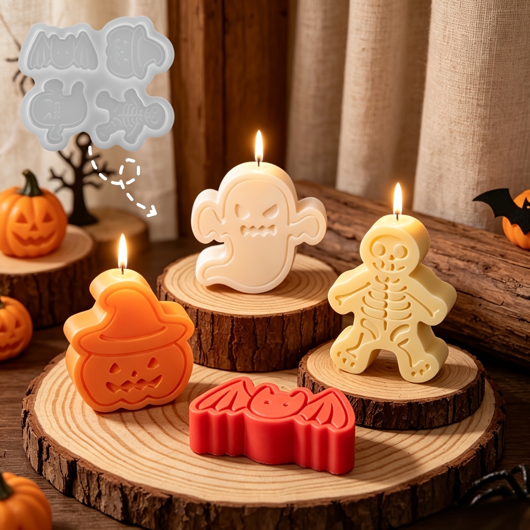 4-cavity silicone resin mold s - Candle Making Moulds recension och pris