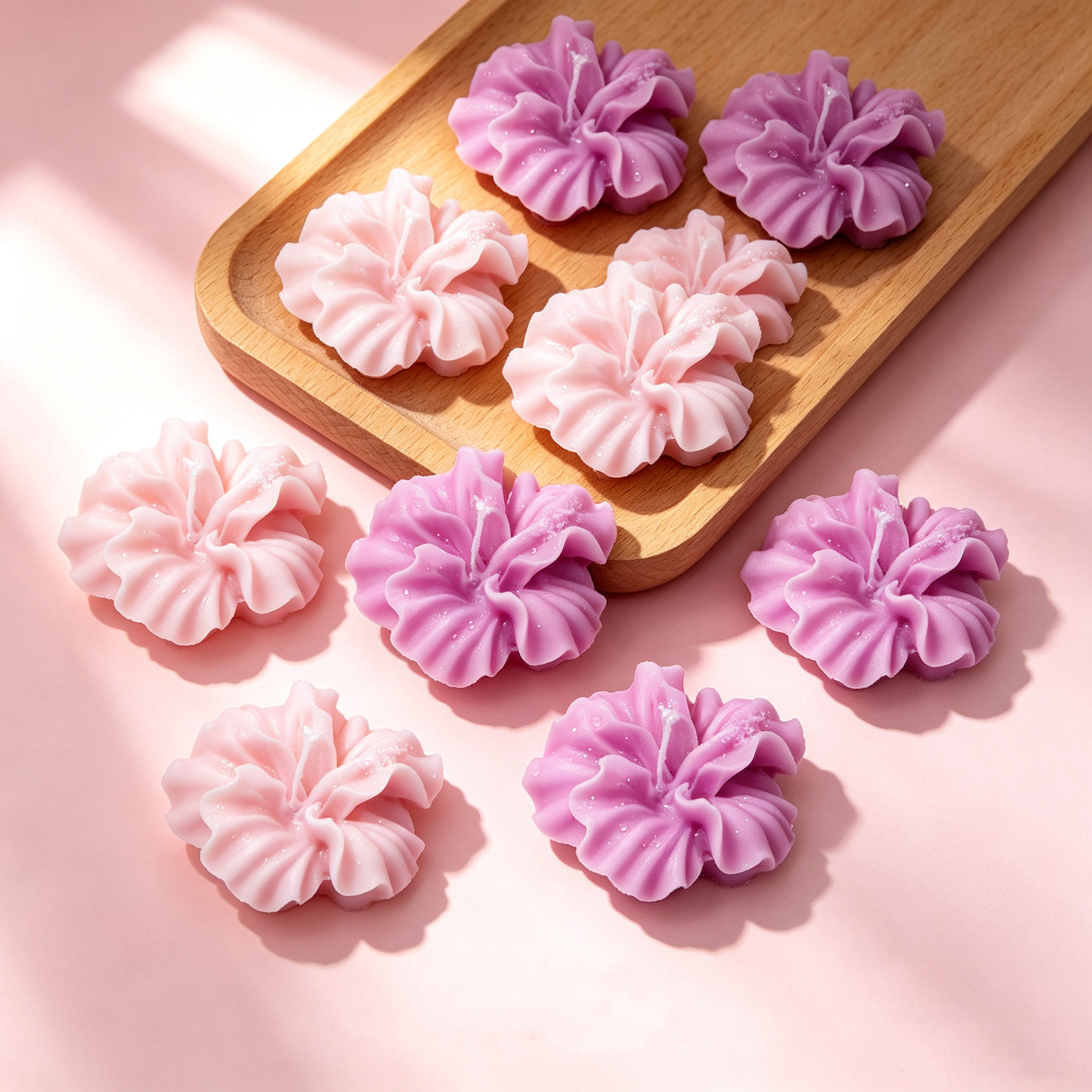 2pcs Hibiscus Flower Candle Mo - Candle Making Kit recension och pris